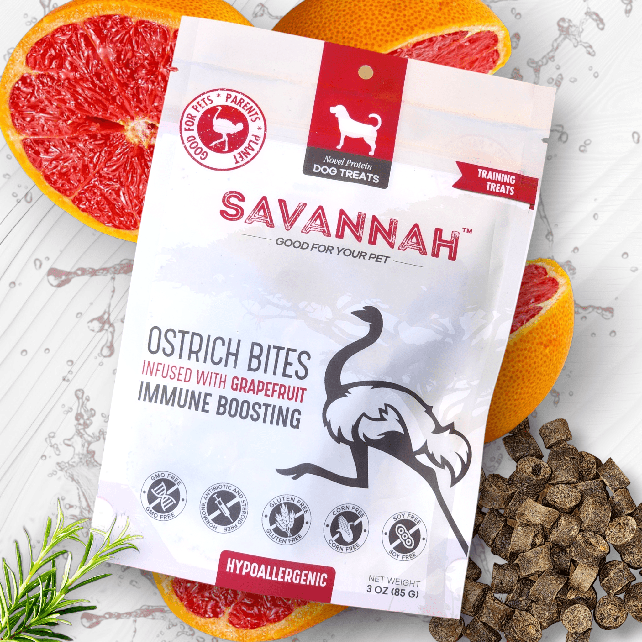 Paws-itively Peculiar Perks: Unleashing the Benefits of Dog Treats Made from Ostrich Meat and Grapefruit Seed Extract