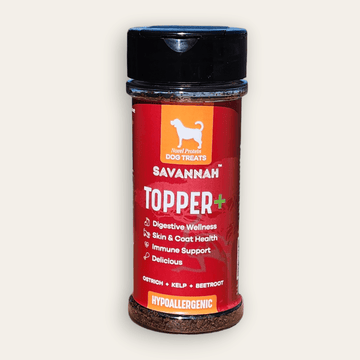 Topper Plus: Ostrich & Beetroot (3oz) – The Flavorful, Gut-Healthy Superfood Boost for Your Dog's Kibble