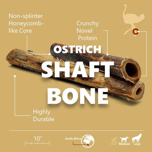Splinter-Free Ostrich Shaft Bone. Long-Lasting, Natural Dog Gnaw Treat ...